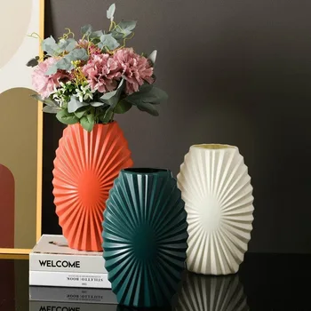 Голяма силиконова форма за изработване на бетонни вази, эпоксидно-гипсова форма, контейнер за сухи цветове, форми за цимент под формата на диамант оригами