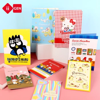 Мини бележник серия Sanrio Hello Kitty Notepad Cinnamoroll My Melody A5 B5 Coil Book Дневник със седмична призовка ден, Подарък за деца