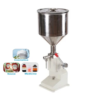 Ръчна машина за бутилиране на хранителни продукти за обем на 5-50 мл, обзавеждане за опаковане на течни напитки в паста от неръждаема стомана