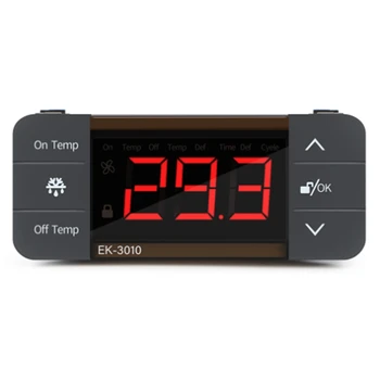 Цифров регулатор за температура 220 В Преминаването на студен отопление Сензор термостат размразяване на хладилника
