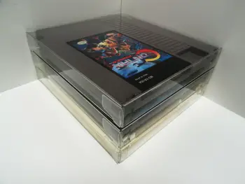 5 протектори за NES касети, нови кристално Чисти седалките, договори, Nintendo Carts Box