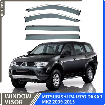За Mitsubishi Pajero Dakar KG KH PB 2009-2015 Пластмасов прозорец козирка, Вентилационни завеси, за защита от Слънце и дъжд