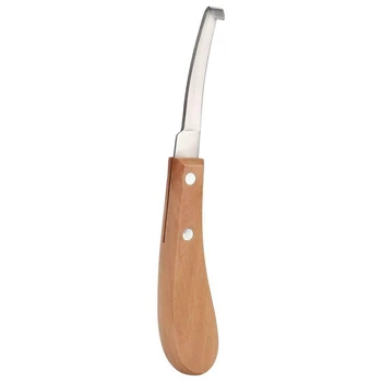 Нож за копитата на едър рогат добитък премиум-клас, нож за подрязване на копита от въглеродна стомана, инструменти за грижа за домашни любимци
