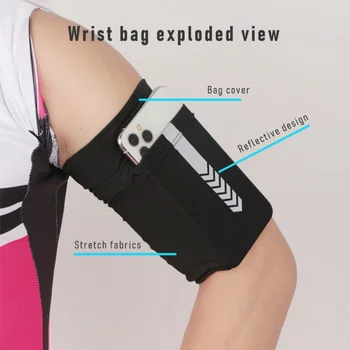 Подвижната ръка за спорт, когато работи, еластична, чанта за ръце при контузии на тялото, чанта за катерене, чанта за упражняване на китката голям капацитет