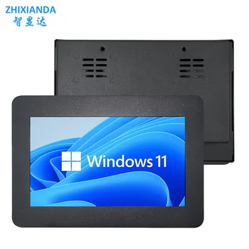 Zhixianda 7-инчов Вграден монитор за промишлени цели, 1024*600 Широкоекранен Панел дисплей, С интерфейс VGA, HDMI, AV BNC