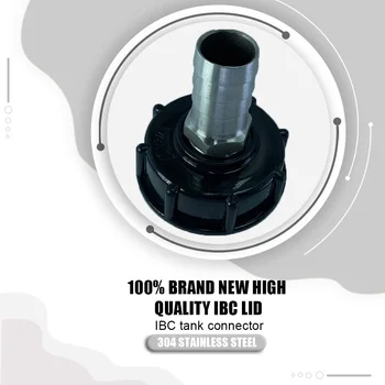 IBC Контейнер 60 мм Въздухопровода 25 мм Дренаж кран Адаптер за клапан Шланговые конектори