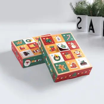 Подарък Кутия За Бонбони Малък Подарък Кутия Вълнуващ Детски Адвент-Календар за Обратно Броене 5шт Коледа Е Подарък Кутия с 12 Мрежи Забавно за Нови