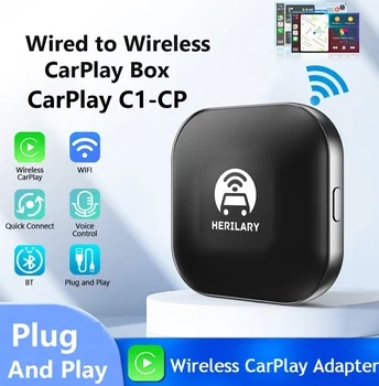 Безжичен ключ CarPlay Mini AI BOX Wifi 5,8 Ghz, съвместим с Bluetooth, Автоматично Свързване Auto Carplay за надграждане на колата за IOS