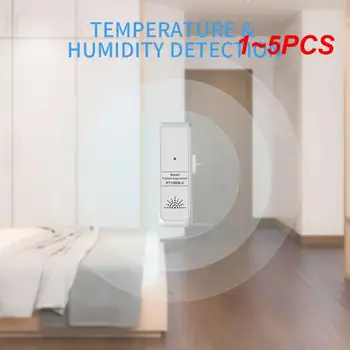 1 ~ 5ШТ Sasha Smart Сензор за Температура и Влажност на външния въздух-20 ℃ -70 ℃ Обхват на Откриване на Подкрепа за Дистанционно наблюдение на Мобилни Приложения Bluetooth