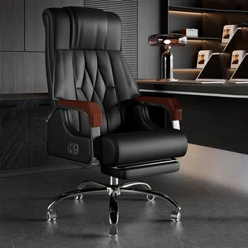 Работно стол Accen Playseat, Ергономичен кожен люлеещ се стол, за да се учат, Удобно дизайнерски стол Fauteuil De Bureau Furniture