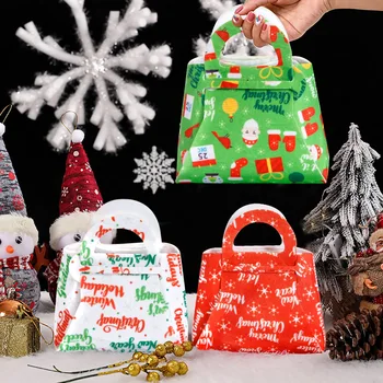 Нов дизайн на чанти за бонбони, весела коледна украса, фетровая чанта за коледни подаръци, стоки за детска коледна партита, коледни аксесоари