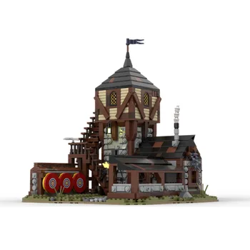 MOC Creative Expert Ideas Владетел на Средновековната Стрелци Модели на Строителни Блокове САМ Събрание Тухли Архитектура на Замъка Детски Играчки, Подаръци