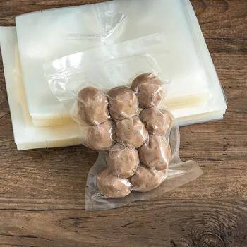 10 бр. Утолщенных прозрачни вакуумни торби Прозрачна Пластмасова опаковка за съхранение на закуски в кухнята