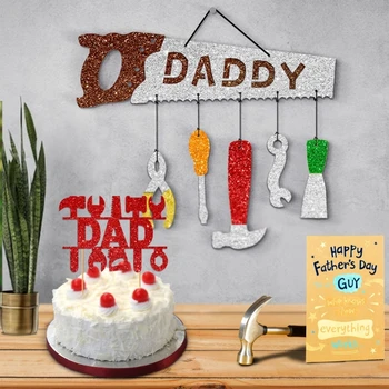 Декоративна висулка за тортата за Деня на Бащата, предмети от бита, украси за ресторант, трапезария, партита