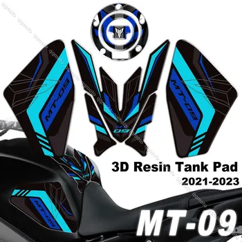 Комплект стикери за резервоара на мотоциклета, Защитен стикер за бензин, Принадлежности за етикети, Непромокаеми за Yamaha MT-09 MT09 mt09 2021 2022 2023