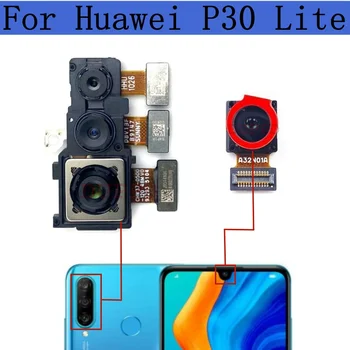 Оригиналът е за Huawei P30 Lite P30lite Предна камера за обратно виждане, предна основната камера, малък модул на камерата, гъвкава дубликат част