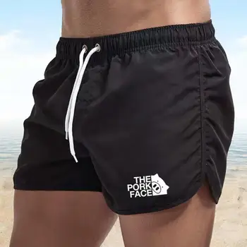 2023 Нови Мъжки Плажни Шорти Летни Мъжки Бански костюми са Секси Бански Мъжки Шорти За бягане Шорти За морски сърф Мъжки Спортни къси панталони