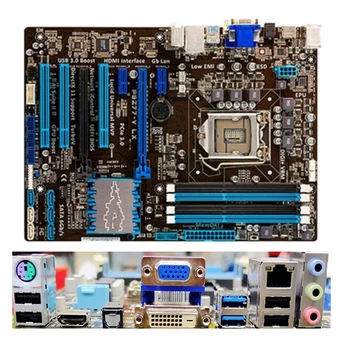 Дънна платка Intel Z77 P8Z77-V LX се Използва оригиналната LGA1155 LGA 1155 DDR3, 32GB USB2.0 USB3.0 SATA3 дънна платка Настолна