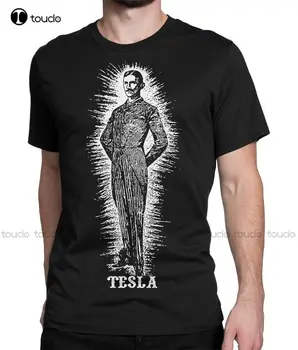 Художествена тениска Nikola Tesla Science, Нова марка, подарявам, 100% Памук, забавни ризи Xs-5Xl, унисекс, тийнейджърката тениска Aldult.