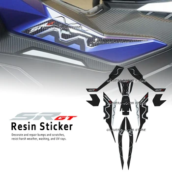 Аксесоари за мотоциклети, защитни стикери от 3D смола, странично отражение, Пълен набор от стикери за Aprilia SR GT 125 2022