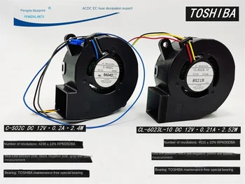 Вентилатор за охлаждане на Toshiba C - S02C CL-6023L-10 Projector 6023 6cm Turbo Blower 12V