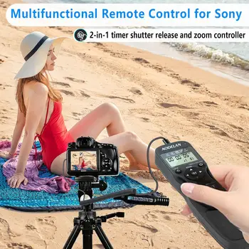 Таймер Мащабиране Контролер Жични Камери Дистанционно Управление за Sony A1 A7IV A5100 A5000 A3000 FX30 FX3 X70 NX80 AX700 AX60 AX45 AX40 AX30