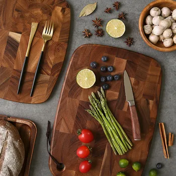 Професионални кухненски дъски за рязане, дъска за рязане от масивно дърво, дъски за рязане, за кухненски аксесоари, дървени панел за зеленчуци