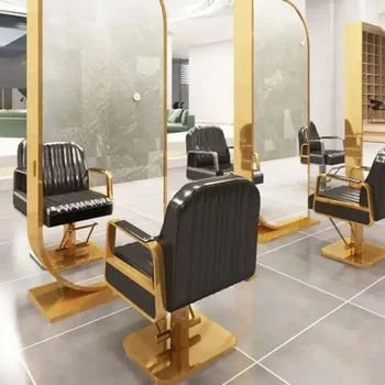 Фризьорски салон Wanghong, Коса огледало Jingtai, Модерен двупосочен огледален шкаф, вградени мебели за фризьорски салон