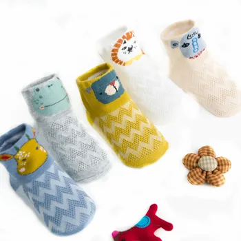 5 двойки / лот, Чорапи за новородено, лятна Фини мрежести Чорапи за момичета, памучни Чорапи за новородени момчета и бебета, Аксесоари за детски дрехи