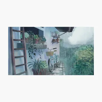 Плакат Silent Rain 1, ситкер за прозореца на стаята, етикети с аниме-интериор, броня за лаптоп, бутилки за вода, багаж, арт фон за дома