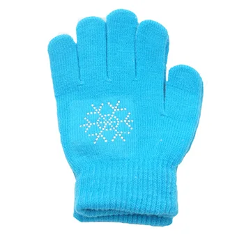 1 чифт ръкавици за каране на кънки, ръкавици за фигурата на каране, памучни нескользящие зимни топли еластични ръкавици, детски ръкавици за спортове на лед на открито