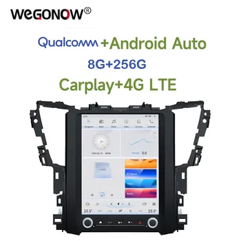 Tesla Qualcomm Carplay Auto Android 11,0 8G + 256G 4G СИМ Кола DVD плейър DSP Wifi Bluetooth радио GPS За Toyota Alphard 2015-2020