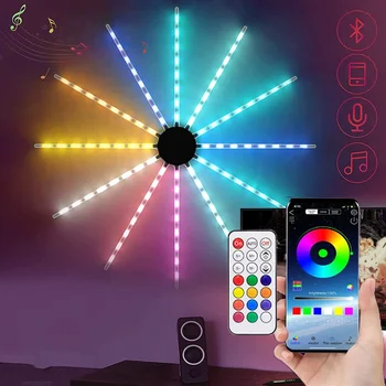 Приложение Bluetooth фойерверки-венец Smart Dreamcolor Фойерверки-венец за външно осветление на Starburst Light за декор на сватбени партита
