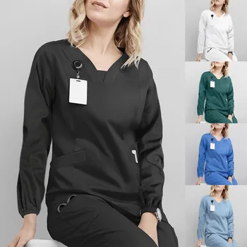 Най-новите дамски ексфолианти на Едро Униформи операционната на болницата Клинични работно облекло Облекло Хирургична работно облекло