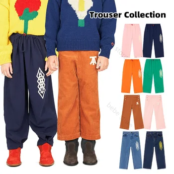 Детски панталони TAO style, вельветовые топли широки панталони за момичета, всекидневни спортни панталони за момчета през есента и зимата на 2023 г.