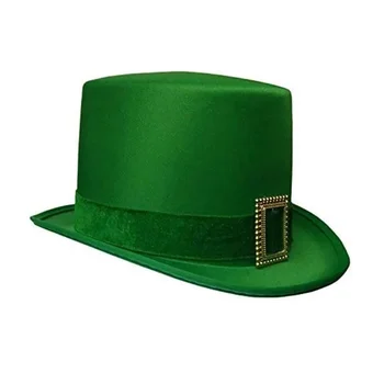 2024 Деня на Св. Патрик Зелена шапка Ирландски фестивал Карнавальная парти Шапка с детелина Ден Ирландия с три листа Билки Шапка Happy Ireland Eve Day