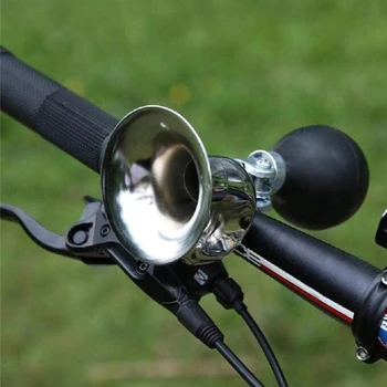Разговор на кормилото на велосипеда Рог Тръба Силен звук на Въздушния Рожка Планинско колоездене Колоездене Ретро Метален Въздушен клаксон Безопасност на Тонус