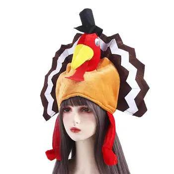 Празнична украса ден на парти в чест на Деня на Благодарността, Карнавальная шапка, пилешки крака, сладки шапки, шапка от турция, празничен костюм