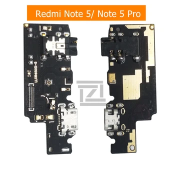 за Xiaomi Redmi Note 5 Pro USB порт за зареждане на печатна платка USB докинг станция Лента Гъвкав кабел Компонент аудиоразъема за слушалки