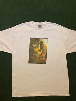 Ретро постер на научно-фантастичен кино 2000 година, мъжки t-shirt с графичен модел XL, бяла