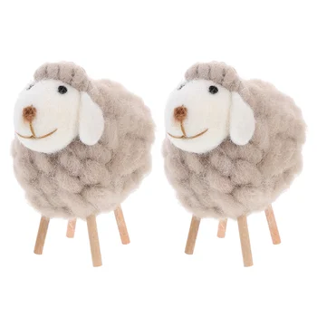 2 предмета, декорация във формата на овце, меки играчки за момичета, Плюшени играчки, войлочное украса