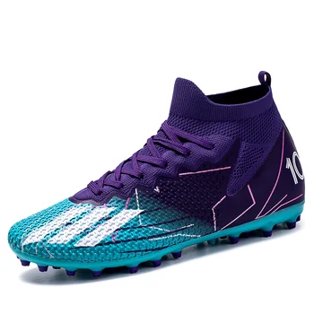 Нова младежки футболни обувки за възрастни с къс нокът, Размер 35-45, Професионални футболни обувки, маратонки, Дишаща градинска футболни обувки