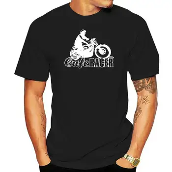 Мъжки T-Shirt 2022 Fashion Street Hip Hop Фитнес Cafe Racer Motor Вулкан Мотоциклет Мъжки Ризи Дизайн