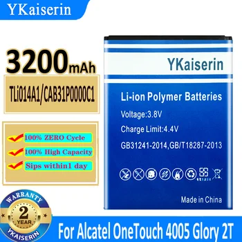 3200 ма YKaiserin Батерия TLi014A1 за Alcatel TLi014A1 CAB31P0000C1 TCL ONE TOUCH 4012/X OT-4012A FIRE OT-5020 M POP 918