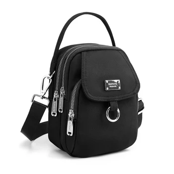 Модерен 3-слойная Дамски малка чанта от висококачествена тъкан, женствена чанта през рамо, скъпа мини чанта за пазаруване за момичета, Телефонна чанта за пазаруване
