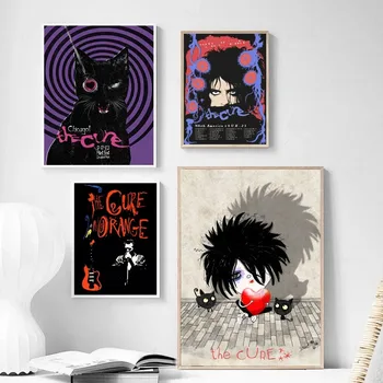 Музикален плакат с надпис C-Cure за всекидневната, стикер, живопис, картини за дома стени