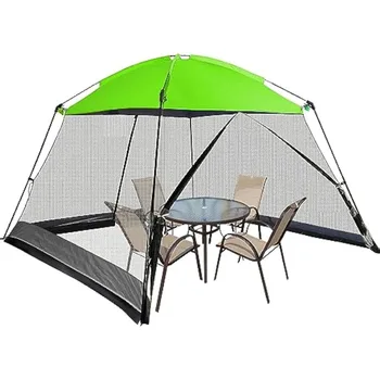Палатка CAMPMORE Screen House 10 x 10 фута, Навес с мрежесто екран, навес от слънцето за къмпинг в задния двор, градинска кухня