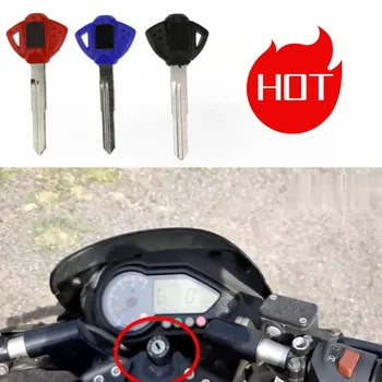 Червено-синьо празен неразрезанный ключ за мотоциклет Suzuki GSXR GSX SV 400 600 750 1000 1300 BANDIT HAYABUSA