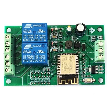 Esp8266 Esp-12F, Wifi Релеен Модул 2-Канален Мрежов Превключващ Ключ 5 В/8-80 За Arduino Ide Smart Home App Remot Control