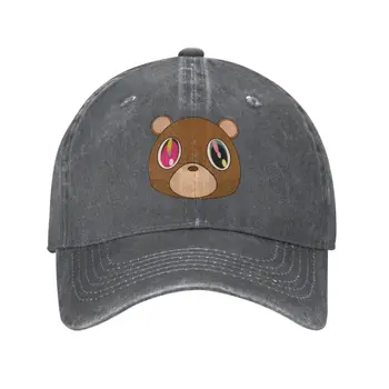 Модни памучен бейзболна шапка на Kanye West с Меча главата за мъже и жени, лятна шапка за възрастни, регулируеми по поръчка,